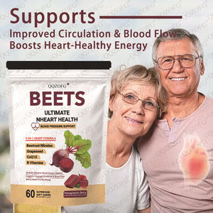 Pancar Yumuşak Çiğnenebilir Tabletler 60 Adet Yetişkin Kalp Sağlığı Desteği Enerji Fabrikadan Doğrudan - Product Image 2