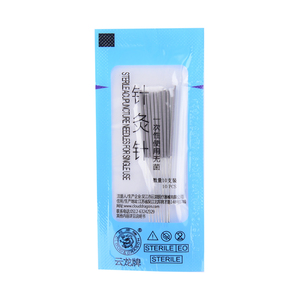 Sac en plastique <span class=keywords><strong>aiguille</strong></span> d'<span class=keywords><strong>acupuncture</strong></span> en acier inoxydable sans boucle 500 pièces par boîte - Product Image 2