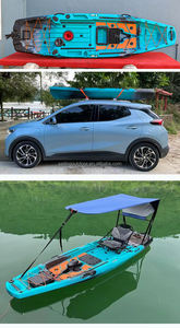 Kayak Modular de pesca <span class=keywords><strong>en</strong></span> <span class=keywords><strong>el</strong></span> océano de un solo asiento, precio al por mayor, gran cantidad, sentado <span class=keywords><strong>en</strong></span> la parte superior del <span class=keywords><strong>mar</strong></span>, <span class=keywords><strong>barco</strong></span> de plástico para una sola persona - Product Image 6