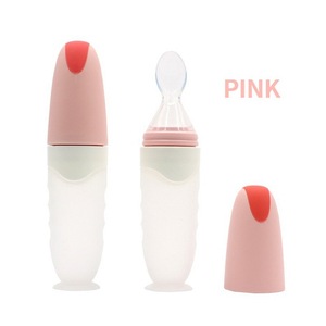 Holesale iliree REE ilicono quequezze eeding Aby OOD ispensing OOD eeeeder con Soft-ip para nfants Abies - Product Image 2
