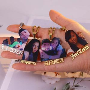 Collar con Colgante de Retrato Personalizado, Placa con Nombre de Personaje, Collares de Diseñador de Moda, Joyería con Foto Personalizada - Product Image 1