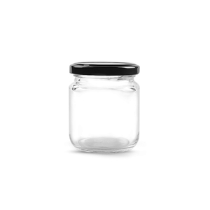 Pot en verre rond de 195 ml, 250 g, 7 oz pour <span class=keywords><strong>confiture</strong></span>, guacamole, beurre de cacahuète avec couvercle à vis de 63 mm - Product Image 3