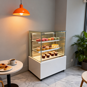 Refrigerador Exhibidor de Pasteles con Enfriamiento por Aire y Enfriamiento Directo, con Puerta de Vidrio Antivaho para Exhibición de Pasteles y Reposterí<span class=keywords><strong>a</strong></span> - Product Image 3