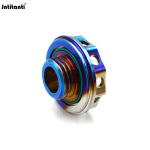 Новая высококачественная крышка масляного бака двигателя Jntitanti из титана Gr.5, размер M35, цвет синий с эффектом обжига, обработанная на ЧПУ, для гоночных автомобилей - Product Image 3