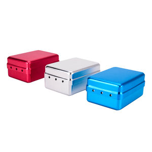 Scatola Organizzatrice per Frese Dentali in Alluminio Autoclavabile a 35 Fori Multiuso e Porta Punte di Guttaperca con 6 Fori Colorati e Coperchio - Product Image 5