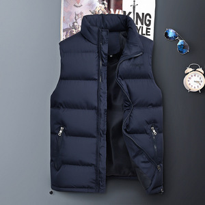Haute qualité hiver chaud personnalisé <span class=keywords><strong>grande</strong></span> <span class=keywords><strong>taille</strong></span> décontracté lâche solide <span class=keywords><strong>sans</strong></span> manches hommes <span class=keywords><strong>gilet</strong></span> bouffant - Product Image 4