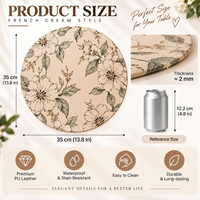 Ensemble de sets de table et de sous-verres personnalisés pour les fêtes, sets de table imprimés festifs, service d'échantillons gratuits, différentes tailles et motifs