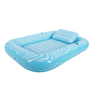 Matelas de bronzage gonflable 4-en-1 pour piscine, bain de soleil, transat et radeau pour adulte - Product Image 1