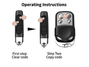Télécommande RF sans fil universelle 433 MHz à 4 touches, clonage facile, duplicateur de clé pour porte de garage, <span class=keywords><strong>portail</strong></span> électrique - Product Image 5