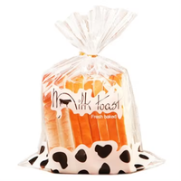 Sac en plastique transparent personnalisé en cellophane pour l'emballage des aliments, des bonbons, du pain, sac transparent OPP
