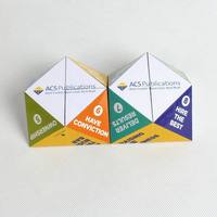 Cube Magique Rotatif Personnalisé, Cube Photo Pliant DIY Personnalisé pour Cadeaux Publicitaires