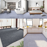 Tapis de maison à louer commercial Tapis en polyester fabriqués à la machine-Ameublement Carrelage de sol auto-adhésif Tapis et ensembles