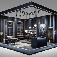 Stand d'exposition moderne MEGA, assemblage modulaire pour boutique éphémère, événement commercial, design tendance