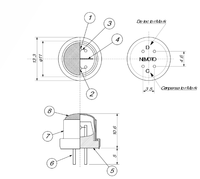 NEMOTO NAP-56A Détecteur de gaz pour la qualité de l'air résidentiel, petit format, faible consommation d'énergie, faible coût, technologie catalytique Pellistor