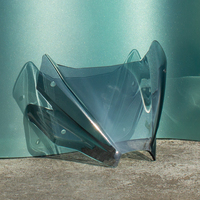 Nouveau Pare-brise de Moto Suzuki GSX-8S_2023-2025 en Acrylique Transparent 3,0 mm d'Épaisseur TECO TER-203 Universel pour Remplacement/Réparation