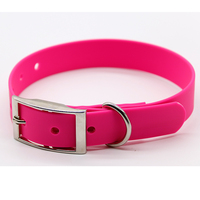 Collier intelligent XL pour chien, en nylon enduit de PVC souple, avec rivets décoratifs, écologique, durable, imperméable, motif uni – Vente chaude