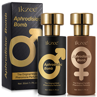 IKZEE Huile de Parfum aux Phéromones Mâles en Gros pour Attirer les Femmes, Bombe Aphrodisiaque, Parfum aux Phéromones 50ml pour Hommes