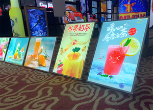 Custom A4 Size LED <strong>Menu</strong> Board Ultra-Slim Aluminum Frame Tempered Glass 12V <strong>Light</strong> <strong>Boxes</strong> for Easy Outdoor Advertising Decorative - Product Image 6