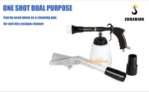 Regulador de Aire Tornado 2 en 1 SS con Tubo de <span class=keywords><strong>Rodamiento</strong></span>, Pistola Tornado Duradera Negra, Adaptador de Vacío Combinado, Limpiador de Alfombras, Lavadora a Presión de Aire - Product Image 3