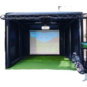 Tente de simulation de tir au <span class=keywords><strong>golf</strong></span> gonflable d'extérieur personnalisée, résistante aux intempéries, avec écran de cinéma - Product Image 1