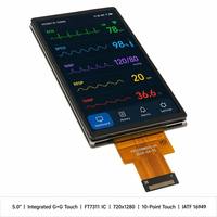Módulo de Pantalla Táctil Capacitiva de 5.0 Pulgadas, Pantalla IPS de 720x1280, CTP G+G Integrado, Circuito Integrado FT7311, BOE Integrado para Dispositivos Portátiles Industriales