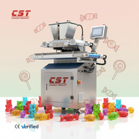 Nouvelle ligne de production de machines automatiques en acier inoxydable CST pour la fabrication de bonbons gélifiés, contrôle précis de la température pour la production à grande échelle de bonbons gélifiés