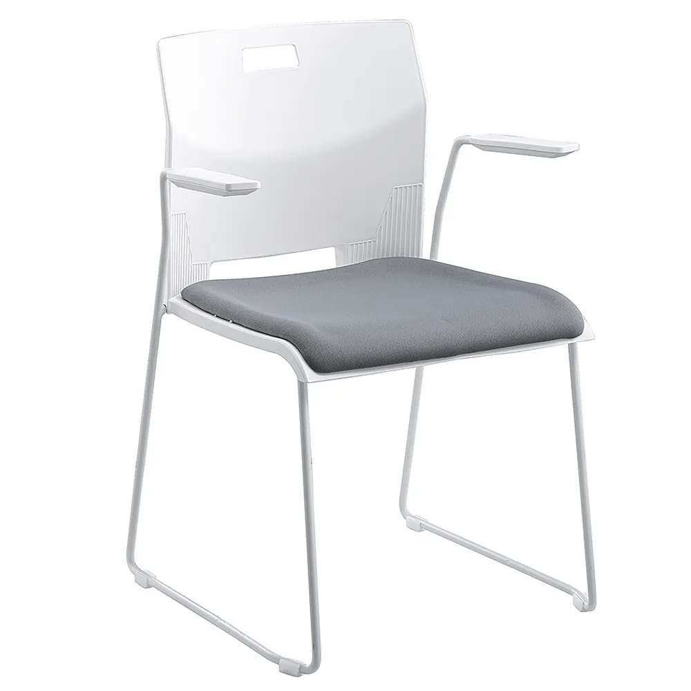 Manufacturer Metal Stacking Chair Plastic Chair Conference Meeting Room Visitor Training chair