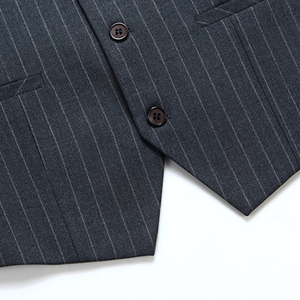 <span class=keywords><strong>Costume</strong></span> 3 pièces à rayures pour hommes pour mariages, affaires et décontractées-<span class=keywords><strong>Costume</strong></span> de marié élégant et respirant pour carrière - Product Image 6