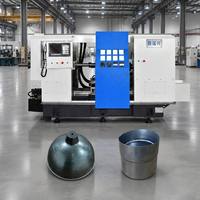 Tour de filage CNC automatique Lang Ruixing à banc plat unique pour la formage d'ustensiles de cuisine en acier inoxydable, équipement métallurgique