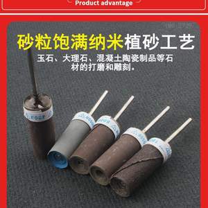 Rollos de papel de lija húmedo fino de 2.35mm con 3 mangos y cabezales de lijado para tallado y pulido de metal y madera - Fabricado por Jade - Product Image 6