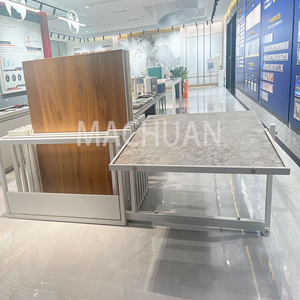 New Arrival tùy chỉnh kim loại linh hoạt 360 độ xoay lớn gạch hiển thị tầng đứng <span class=keywords><strong>Rack</strong></span> cho showroom - Product Image 4