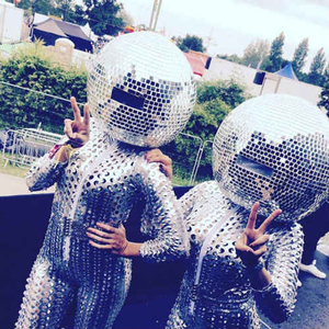 Vetro acrilico lucido personalizzato per casco da discoteca a specchio per <span class=keywords><strong>DJ</strong></span> Club Party - Product Image 2