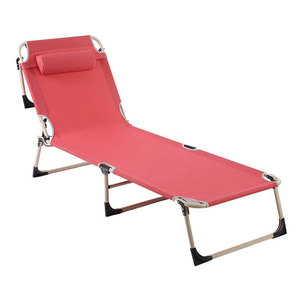 Acolchado reclinable chaise lounge barato salón camping silla plegable tumbona SILLA DE - Product Image 6