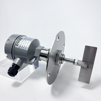 Détecteur de niveau rotatif à palette DWEL en acier inoxydable DN65 G1 à bride 220VAC 24VDC pour la détection de niveau de poudre solide dans les silos et trémies