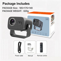 Mini-projecteur A10 pas cher d'usine, projecteur vidéo numérique 720P avec double Wi-Fi, Android 11, projecteur LCD, lecteur multimédia pour cinéma maison