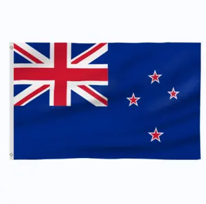 Новозеландский флаг 3X5 футов, полиэстер, Новая Зеландия, Национальный флаг КИВИ с латунной втулкой, для помещений и улицы
