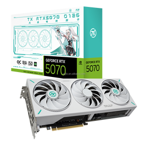 การ์ดจอ 2025 TX GeForce RTX5070 12GB GDDR7 OC RTX5070 สำหรับเล่นเกมบนเดสก์ท็อป รุ่นใหม่ พร้อมพัดลมระบายความร้อน RTX 5070 สีขาว - Product Image 1