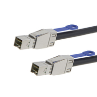 Kustom kabel Sff-8644 Sas Mini Hd eksternal 12gb, 1 2 3 Meter Sff-8644 ke Hd Mini koneksi Server eksternal