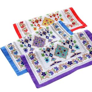 Pañuelo con estampado de florecitas de ala ancha para niñas y damas, pañuelos absorbentes suaves de algodón puro, venta al por mayor y al por menor - Product Image 1