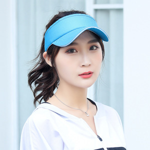 Open Top Tennis Cap For Men And Women Extra Long Visorless Sun Hat Sunscreen Sport Style Adult Promotional Hat - Product Image 1