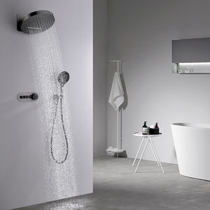 HIDEEP Jiangmen Vòi Hoa Sen Giữ Nhiệt Kiểu Thác Nước Và Mưa Gắn Tường Mới 2023 Có Màn Hình Hiển Thị Nhiệt Độ - Product Image 2