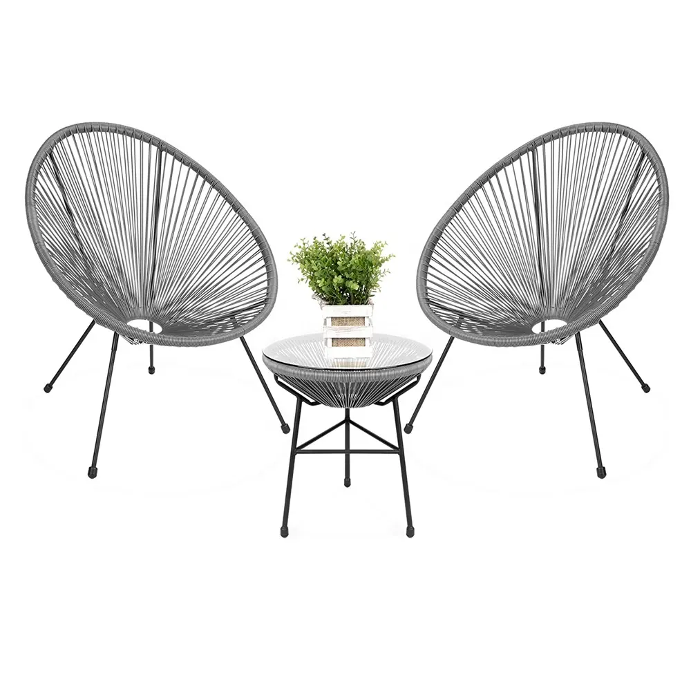 Cadeira moderna lazer ao ar livre rattan, cadeiras pátio drenante jardim cadeira de ovo