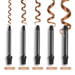 Professionnel Salon-Qualité Automatique Cheveux Waver <span class=keywords><strong>Fer</strong></span> À Friser Personnalisé Poire Fleur Cône Baguette Rouleau Titane Céramique LCD Électrique - Product Image 6