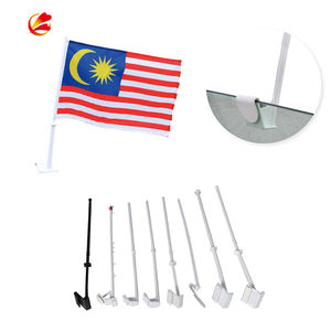 Drapeaux personnalisables avec logo imprimé numérique Vente en gros Personnalisé 30x45cm 12x18 pouces Polyester Automobile Vitrine Plastique durable - Product Image 3