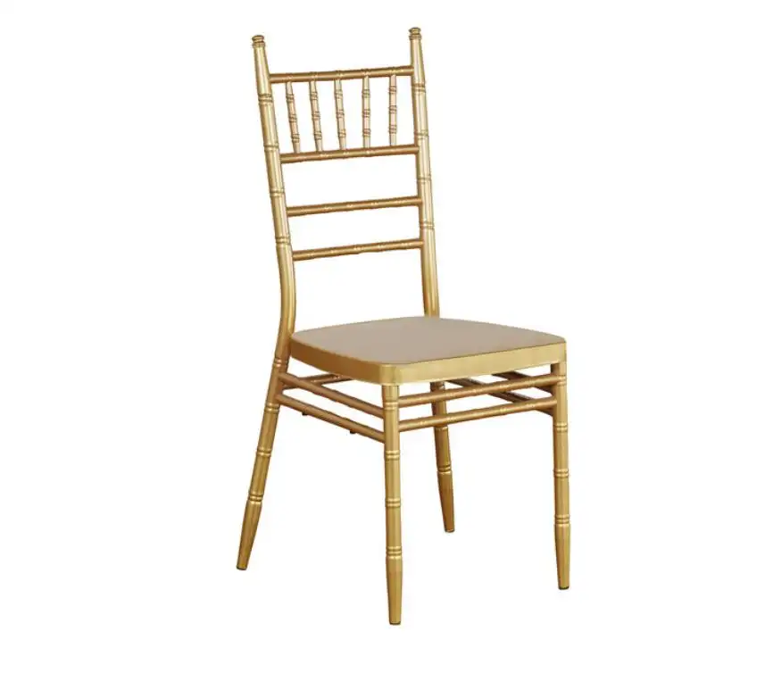 ขายส่งจัดเลี้ยงใส Sillas Chiavari ทิฟฟานี่เก้าอี้เก้าอี้แต่งงานใช้โลหะเหล็ก Chiavari เก้าอี้
