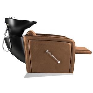 Nouvelle chaise de lavage en cuir synthétique durable anti-taches pour lavabo en porcelaine, couleurs personnalisables, levage manuel des pieds, pour salon - Product Image 5