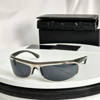 Lunettes de soleil sport polarisées dégradées légères unisexe UV400, monture carrée intégrale, cyclisme, bleu clair, blanc, multicolores, extérieur