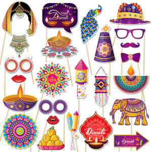 Accesorios <span class=keywords><strong>de</strong></span> fotos <span class=keywords><strong>de</strong></span> mano para decoraciones del Festival <span class=keywords><strong>de</strong></span> faroles indios 30 piezas vajilla <span class=keywords><strong>de</strong></span> fiesta y decoraciones <span class=keywords><strong>de</strong></span> mesa para decoración <span class=keywords><strong>de</strong></span> Diwali - Product Image 5