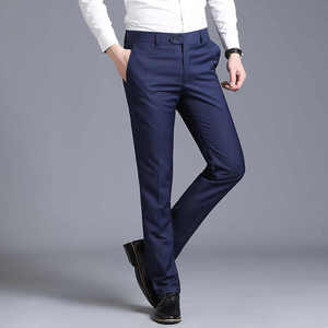 Pantalones <span class=keywords><strong>de</strong></span> negocios para hombres <span class=keywords><strong>de</strong></span> alta calidad, pantalones sueltos rectos <span class=keywords><strong>de</strong></span> ocio y trajes formales <span class=keywords><strong>de</strong></span> boda en Blazers, vestidos, disfraces <span class=keywords><strong>de</strong></span> tela - Product Image 2