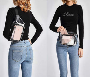 Sac banane transparent approuvé pour les stades, pour hommes et femmes, sac bandoulière pour voyage, randonnée, course à pied - Product Image 2